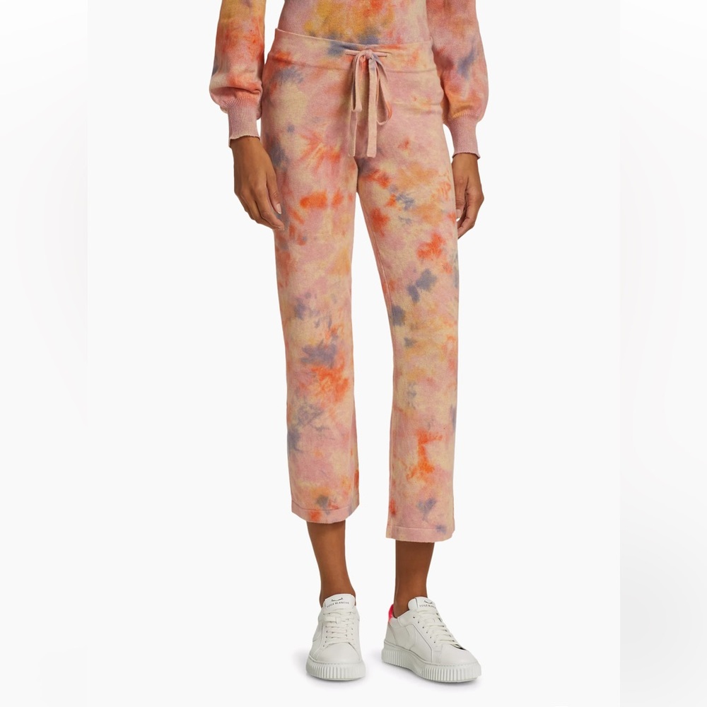 27 Miles Malibu Haruki Tie-Dye Drawstring Knit Cropped Pants